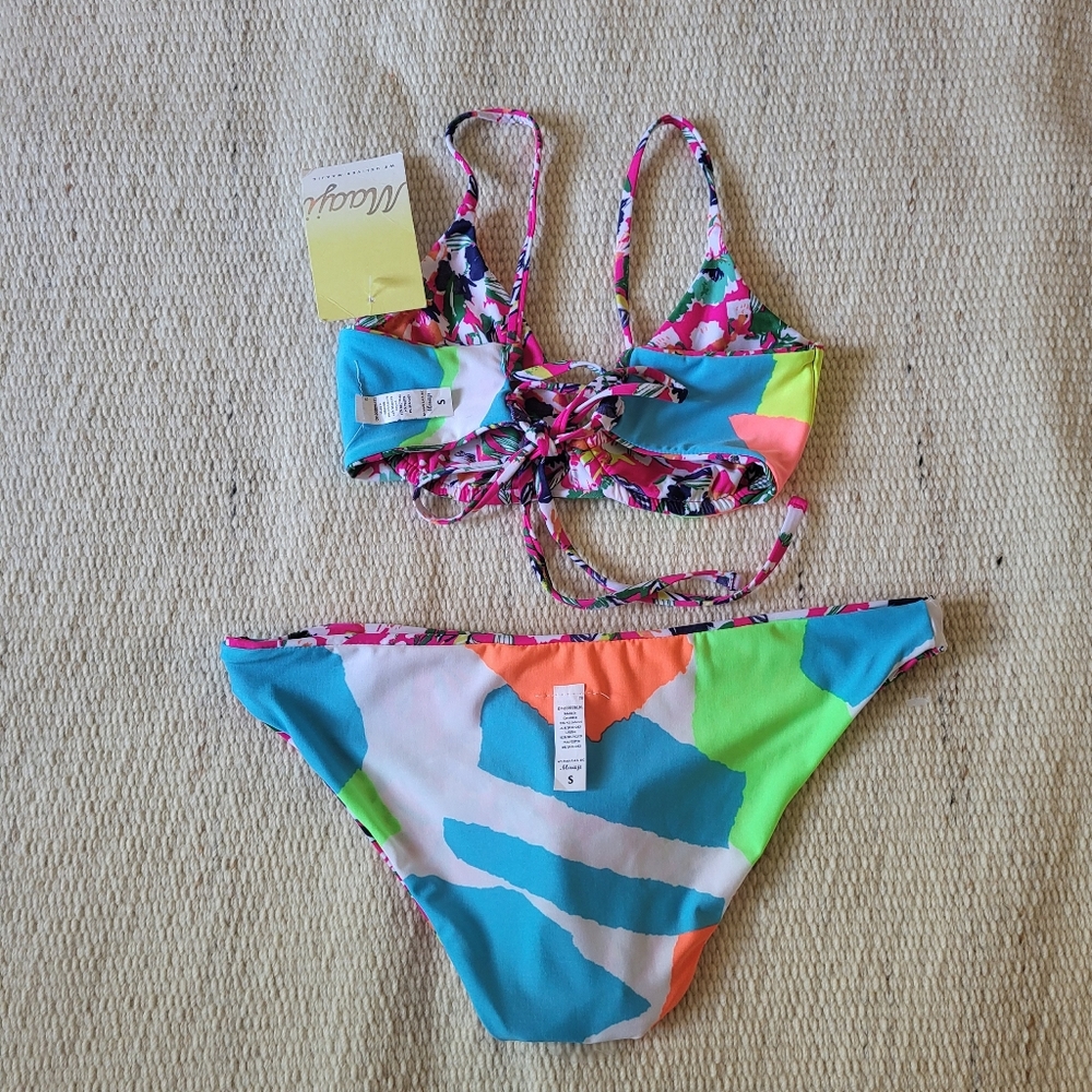 NWT Maaji Reversible Bikini Set Size Small - Picture 4 of 11